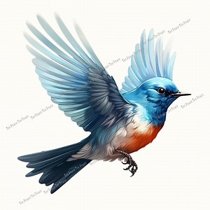 Blue Bird Panel, Quilt Sewing Square, Multiple Sizes, Fc2f - Etsy