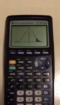 How to find the Z-score and area under the normal distribution TI-83 Plus