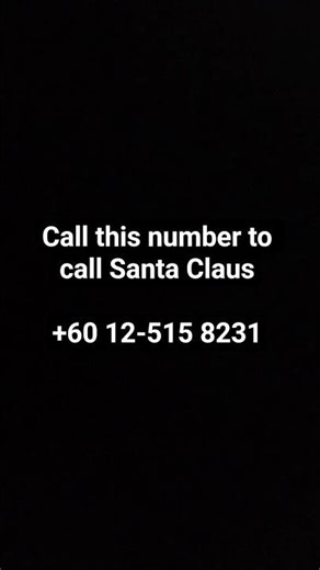 call Santa Claus