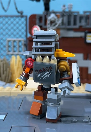 Fallout Raider Power Armor Model in LEGO