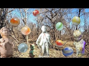 Retro Treasure Hunt: Finding Marbles in a Vintage Trash Site