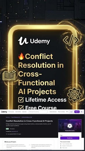 Conflict Resolution in Cross Functional AI Projects ✨ Free Udemy Course 2026