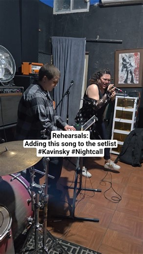 Rehearsals: Nightcall #nataliaxthemidnightsun #indiemusic #kavinsky #nightcall #drive #cover #fyp