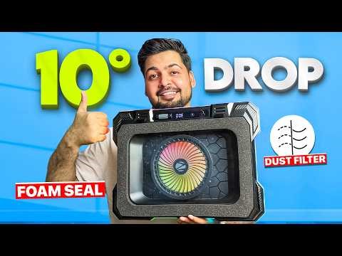 Laptop Overheating? 🔥 This ₹2000 Cooling Pad Fixes It! (Real Thermal Test – ZEBRONICS NC9200)