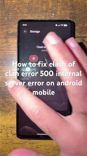 How to fix clash of clans error 500 internal server error on android mobile