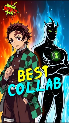 Demon Slayer and Ben 10 Collab ! #anime #demonslayer #ben10