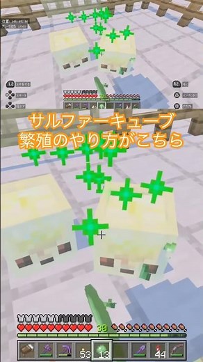 [Minecraft] How to breed Sulfur Cubes 😎 Hit them, split them, and feed them slimeballs 🤗 #Minecra...
