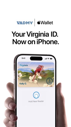 Your Virginia ID. Now on iPhone. :15