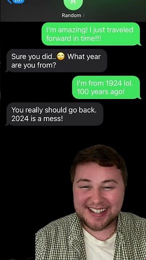 I TIME TRAVELED!!!😱 *Texting Random Numbers!* #comedy #prank #shorts