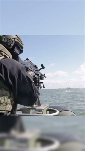 Dutch Marines Unleash Sea-to-Sea Live Fire Power #shorts #military