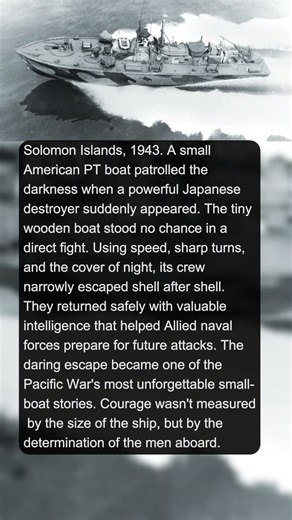 1 Tiny PT Boat Escaped a Japanese Destroyer | Military History Talks