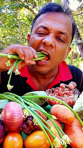 ASMR EATING VEGETABLES❤️ #mukbang #food #vegetables