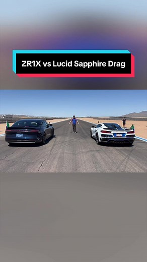 ZR1X vs Lucid Sapphire drag race! | lucid air sapphire