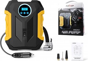Compressor - Luchtcompressor - Elektrische Bandenpomp - Draagbaar - Voor Auto Fiets... | bol