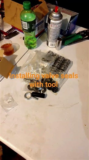 Installing spring kit on LS heads #automobile #diy #smallbusiness