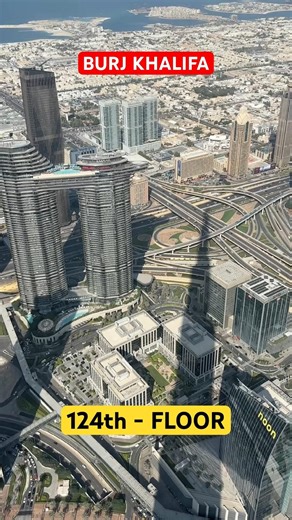 At the Top🔝 124th Floor- Burj Khalifa, UAE 🇦🇪 #burjkhalifa #uae #shorts #shortvideo #short #dubai