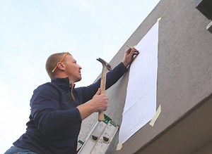 How To Stucco Mount Signs | Woodland Articles