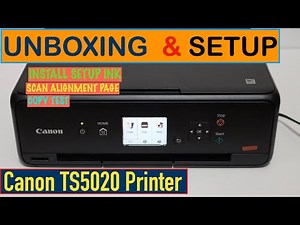 Canon Pixma TS5020 SetUp, Unboxing, Scan Alignment Page, Copy Test & Review !!