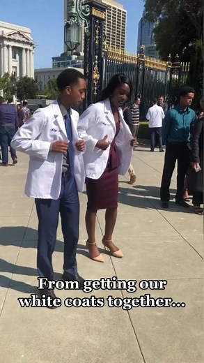 From our White Coat Ceremony in 2018 until graduation day in 2023 — me and my bestie are officially DOCTORS!! 🎓🩺 #medschool #graduation #classof2023 #whitecoatceremony #doctors #blackexcellence #residency #neurology #ENT #bestfriends #fyp #transition #glowup
