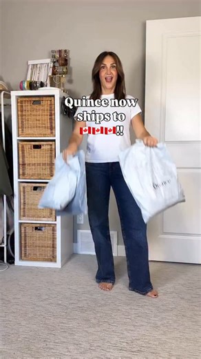Quince try on! Yes, they ship to Canada 🇨🇦, duty is included and shipping & returns are free 👏 Comment “link” to shop. My thoughts: - the cashmere sweaters are very nice for the price, 90% similar to my $180 Aritzia sweater, it’s a thinner knit and more fitted style, I’ve ordered their thicker oversized cashmere sweater to try - the beanie is incredibly soft and luxe feeling, great gift idea - the jeans are so nice especially at that price! Really comfortable and fit great - the silk dress is