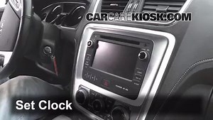 How to Set the Clock / Change Time on a 2016 GMC Acadia SLT 3.6L V6