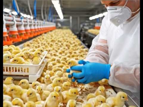From Egg to Plate 🐣➡️🍗 | Inside a Modern Chicken Hatchery & Poultry Processing Plant