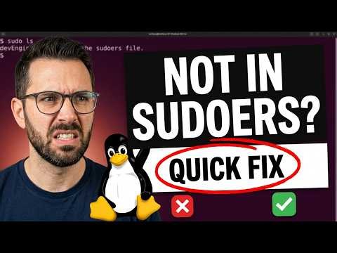 user is not in sudoers file | fix sudo error in ubuntu