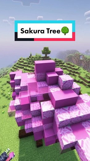 Minecraft Sakura Tree Tutorial | Build a Beautiful Cherry Blossom Tree