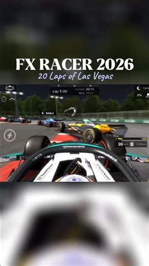 20 Laps of Las Vegas in Fx Racer 2026⚡🔥 #ankitroy45 #fxracer #f1 #formula1 #fxracer20laps