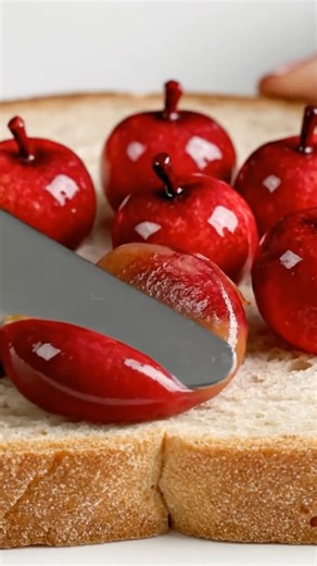 Candy Apples + Bread = ASMR Perfection 😍🔮 #shorts #Viralsorts #relaxingsounds #crunchynoises #asmr