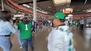 Doors are open at AT&T Stadium.. 🤔 They know its "assigned seating" right?? Why are they running? Maybe practicing for black Friday.. in 1995 😉 | Fly Phamily