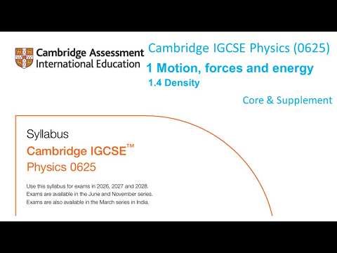 1.4 Density (Core & Supplement)
