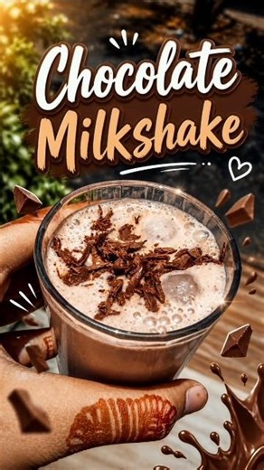 Chocolate Milkshake 🥤 | Thick, Creamy & Super Delicious!