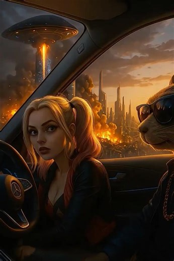 Can These Two Escape the Futuristic Alien Attack?