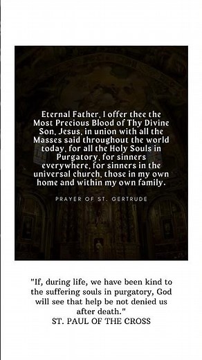 Please Pray this Powerful prayer for the Poor Souls in Purgatory 🙏HELP THE HOLY SOULS IN PURGATORY