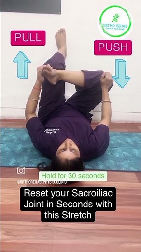 Reset Your SI Joint in Seconds! 🦴 | Try This Simple Stretch