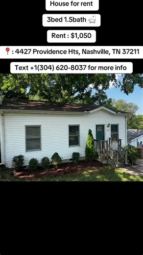 Updated 3-bedroom, 1.5-bath home, perfectly situated for easy access to all the city has to offer. Featuring an eat-in kitchen, living room and 3 bedrooms. A large master bedroom with a half bath and 2 additional bedrooms. The private backyard with a large deck is perfect for enjoying the outdoors. #foryoupage #goviral #TennesseeHomes #NashvilleTN #NashvilleRealEstate