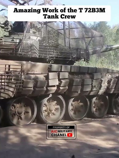 Amazing Work of the T 72B3M Tank Crew #shorts
