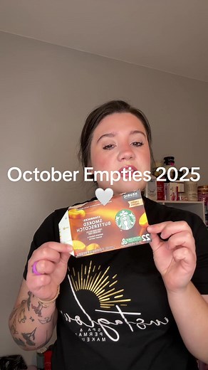 October Empties 2025 🤍 I was so late with making this cause I have been so busy but now recovering from being sick again. I feel like I can never catch a break ☹️ #empties #emptiesreview #review #reviews #productreview @downy @Johnson's Baby PH @amika @DESIGNME Hair @Pureology @Smarties @Starbucks @Grande Cosmetics @Crest @Dove Beauty & Personal Care @Tree Hut @Native @Fourth Ray Beauty @elfcosmetics @Peter Thomas Roth Labs @Hempz @Saturday Skin @theartofshaving @CeraVe @Good Molecules @PeaceOu