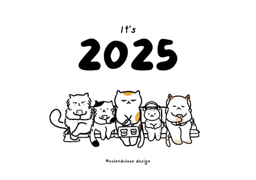 2025 Calendar Printable PDF | Cute Cats Life - Etsy Australia
