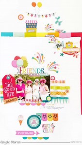 Scrapbooking just got a whole lot more FUN-tastic with @so_scrappy ! 🎉 We’re totally geeking out over our team’s stunning scrapbook pages made with our new goodies. And can we just say, Sophie’s bright and cheerful layout using our Fun Times collection is giving us LIFE?! 💖 #Simplestories #shareyourstorysimply #ssfuntimes #scrapbooking | Simple Stories