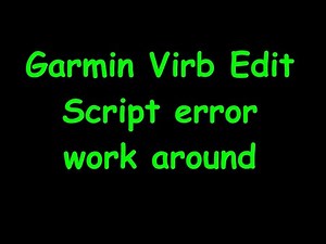 Garmin virb edit script error work around Ikarus C42