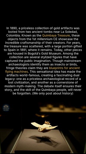 65K views · 908 reactions | These ancient Colombian gold figurines are seen as either insects or early flying machines. #ancienthistory #archaeology #history | Untold Leaks | Facebook