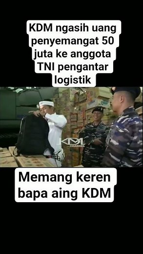 KDM gives incentive money to TNI logistics delivery members