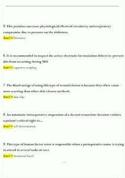 AORN Periop 101 Final Exam Study Guide Questions and Revised Correct Answers 2025 2026 100 Guarantee