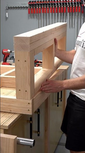 DIY 2x4 Bar Base Frame #woodworking #construction #diy