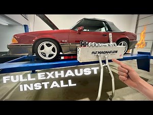 Foxbody Headers, H-Pipe, & Magnaflow Catback Install - HOW TO // BONUS Idle & Rev Sound Clips