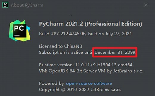 专业版Pycharm2021安装及激活==>2099年