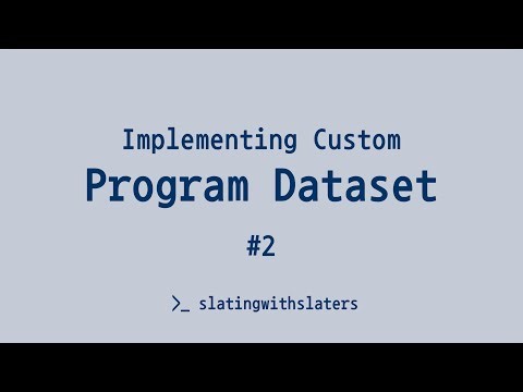 Slate CRM | Custom Program Dataset Implementation - #2