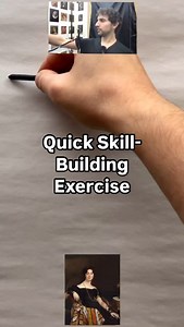 523 reactions · 13 comments | Learning composition from master Ingres with my online students. This quick charcoal exercise is one you can do daily to improve at values and design. This is often the first skill I teach my in-person students—it massively boosts visualization abilities. Apologies in advance for any typos—the captions are auto-generated. | Ken Goshen | Facebook